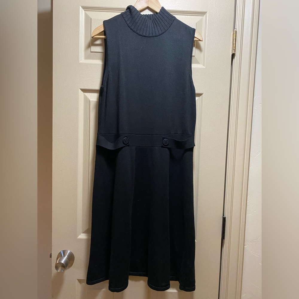 New York and Company sweater dress black size large new with tags